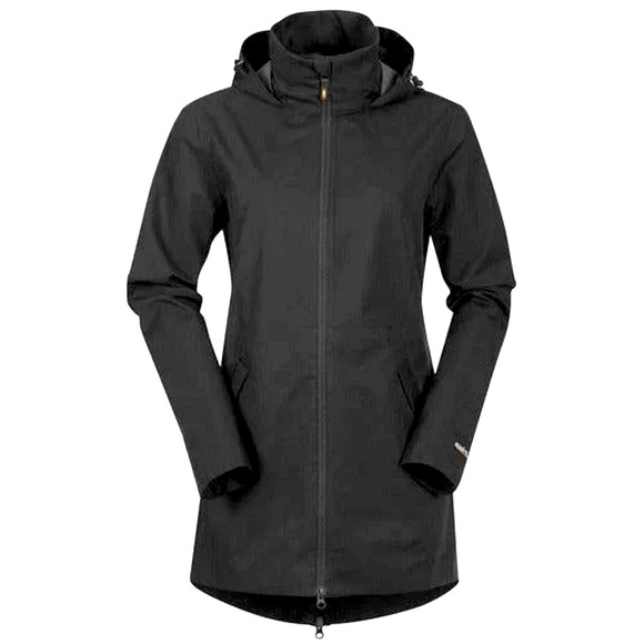 KERRITS 3/4 Length Soft Shell Black Hooded Trainer’s Jacket Size 1X EUC GORGEOUS - Picture 1 of 16